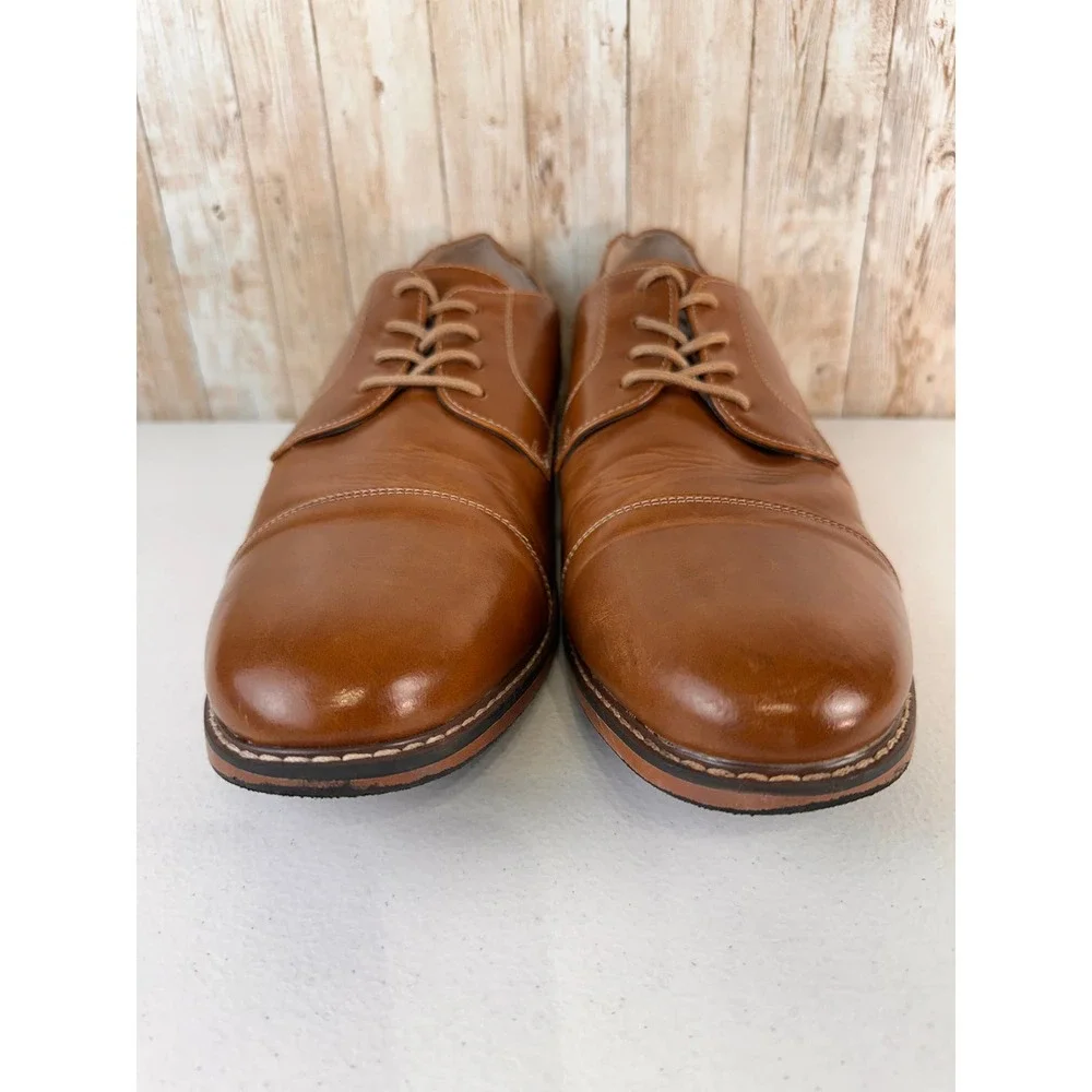 Dexter Mens Dress Shoe Sz 12 Brown Comfort Lace Up Classic‎ Office Loafer